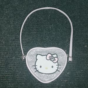 Hello Kitty Heart Shaped Small Shoulder Bag Purse